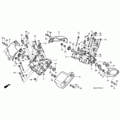 Схема вузла: Клапанна кришка (VT1100CV / CW / C2) для Honda VT1100 Shadow ACE