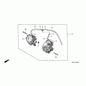 Схема вузла: Карбюратор (ASSY.) Для Honda VT600 Shadow VLX