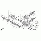 Схема узла: Side gear case для Honda NT700 Deauville