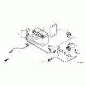 Схема узла: Аккумулятор для Honda CB1100