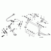 Схема вузла: Підставка для Honda FJS400 Silver Wing