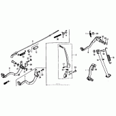 Схема вузла: Лапка гальма для Honda XR600