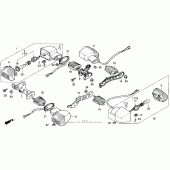 Схема узла: Поворотники для Honda VFR750F VFR750R (RC30)