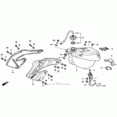 Схема узла: Топливный бак для Honda CR250