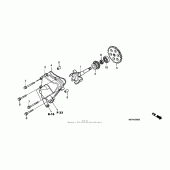 Схема вузла: Водяний насос для Honda RVT1000R RVT RC51
