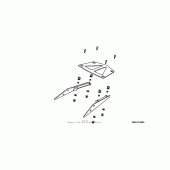 Схема вузла: Зад. carrier (sport custom) для Honda VTX1800