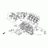 Схема вузла: Головка циліндра для Honda CBR1000 CBR1000F