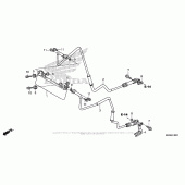 Схема вузла: Масляний охолоджувач для Honda VFR800 Interceptor