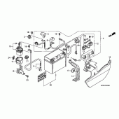 Схема узла: Аккумулятор для Honda ST1300 Pan-European