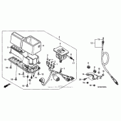 Схема вузла: Спідометр для Honda XR650