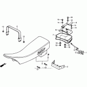 Схема вузла: Сидіння для Honda XR250
