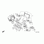 Схема узла: Ветровое стекло для Honda ST1100 Pan-European