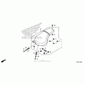 Схема вузла: Сидіння для Honda VT1300 Interstate