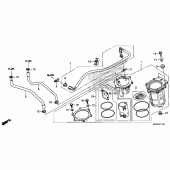 Схема вузла: Паливний насос (1) для Honda VT750 Shadow Aero