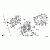 Схема узла: Картер двигателя для Honda CRF125 CRF125F