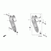 Схема узла: Задняя подвеска для Honda CB1300 Super Bol D’Or