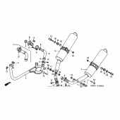 Схема вузла: Вихлопна система для Honda RVT1000R RVT RC51