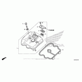 Схема вузла: Клапанна кришка для Honda CMX300 Rebel