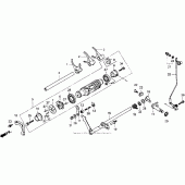 Схема вузла: Gearshift fork для Honda GL1500 Gold Wing Interstate