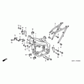 Схема вузла: Рама для Honda CR250