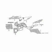 Схема вузла: Stripe / mark (1) для Honda XL600 Transalp