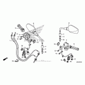 Схема узла: Switch + cable (nc700xd) для Honda NC700