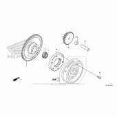 Схема вузла: Привід стартера для Honda CRF150 CRF150F