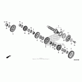 Схема вузла: Transmission (nc700xd) (countershaft) для Honda NC700