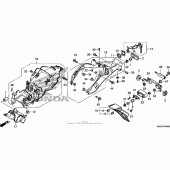 Схема узла: Заднее крыло для Honda VFR1200 VFR