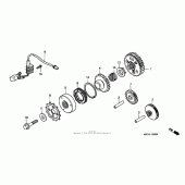 Схема вузла: Генератор для Honda VFR800 Interceptor