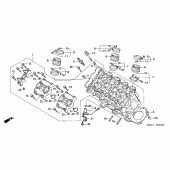 Схема вузла: Головка циліндра для Honda CBR600 CBR600RR