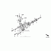 Схема вузла: Водяний насос для Honda CRF450 CRF450X