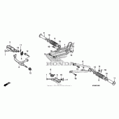 Схема вузла: Підніжки для Honda XR650