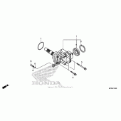 Схема вузла: Side gear case для Honda VT1300 Sabre