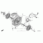 Схема узла: Передние колесо для Honda ST1300 Pan-European Police