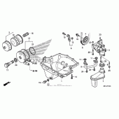 Схема вузла: Масляний насос & Піддон для Honda CBR1000 CBR1000RR (ABS) Fireblade