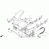 Схема вузла: Задній важіль (Маятник) для Honda CBR600 CBR600F Smokin Joe s Edition