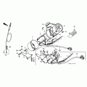 Схема узла: Панель приборов для Honda VT1100 Shadow