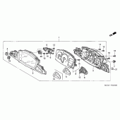 Схема узла: Панель приборов для Honda ST1300 Pan-European