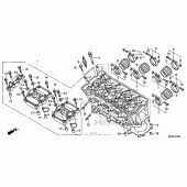 Схема вузла: Головка циліндра для Honda CB1000 CB1000R