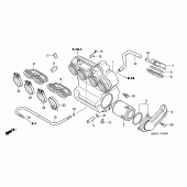 Схема вузла: Повітряний фільтр для Honda CBF600