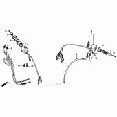 Схема узла: Пульт управления рулевой для Honda CBR1000 CBR1000F Hurricane