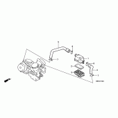 Схема узла: Вторичный воздушный фильтр для Honda VT1100 Shadow Aero