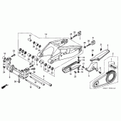 Схема вузла: Задній важіль (Маятник) (CBR900RR2,3) для Honda CBR900RR CBR954RR Fireblade