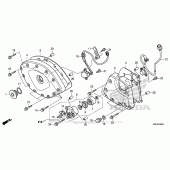Схема вузла: Front Cover + Transmission Cover для Honda GL1800 Gold Wing Valkyrie