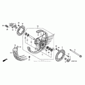 Схема вузла: Заднє колесо для Honda XR650