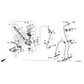 Схема вузла: Передній гальмівний циліндр для Honda CRF1000 Africa Twin