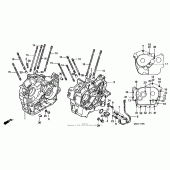 Схема узла: Картер двигателя для Honda VT1100 Shadow Aero