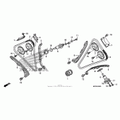 Схема вузла: Ланцюг ГРМ & Натяжник & Заспокоювач для Honda ST1300 Pan-European