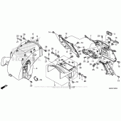 Схема вузла: Заднє крило для Honda GL1800 Gold Wing F6B Bagger